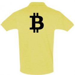 Мужское поло Биткоин - PrintSalon