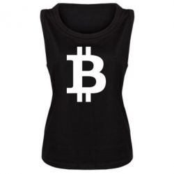 Женская майка Биткоин - PrintSalon