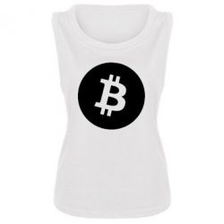 Женская майка Биткоин лого - PrintSalon