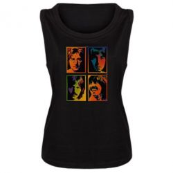 Женская майка Битлы - PrintSalon