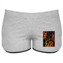 Женские шорты Битлы - PrintSalon