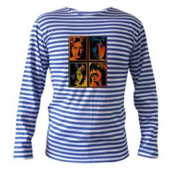 Тельняшка с длинным рукавом Битлы - PrintSalon