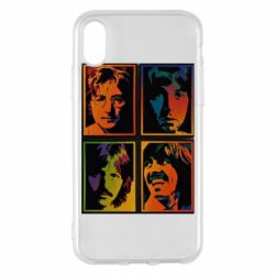 Чехол для iPhone X/Xs Битлы - PrintSalon