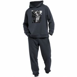 Мужской костюм Black and white Damiano - PrintSalon