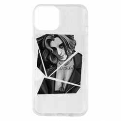 Чехол для iPhone 14 Black and white Damiano