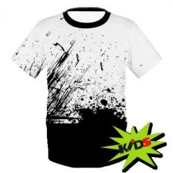 Дитяча 3D футболка Black and White - PrintSalon