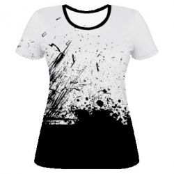 Жіноча 3D футболка Black and White - PrintSalon