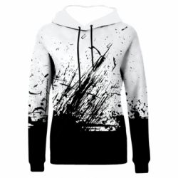 Жіноче 3D худі Black and White