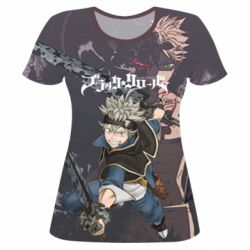 Жіноча 3D футболка Black clover - PrintSalon