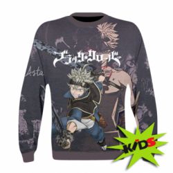 Дитячий 3D світшот Black clover - PrintSalon