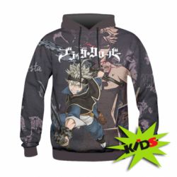 Дитяче 3D худі Black clover - PrintSalon