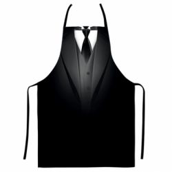 Фартук с 3D принтом Black costume - PrintSalon