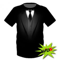 Детская 3D футболка Black costume