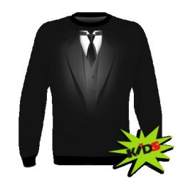 Детский 3D свитшот Black costume - PrintSalon