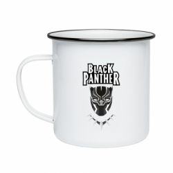 Кружка эмалированная Black panter - PrintSalon