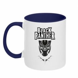 Чашка двухцветная 320ml Black panter - PrintSalon