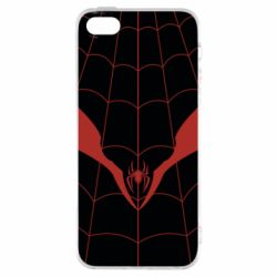 Чохол для iphone 5/5S/SE Black spider man costume - PrintSalon