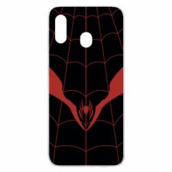 Чохол для Samsung A30 Black spider man costume - PrintSalon