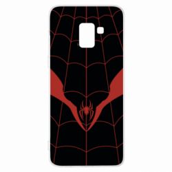 Чохол для Samsung A8+ 2018 Black spider man costume - PrintSalon