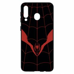 Чохол для Samsung M30 Black spider man costume - PrintSalon