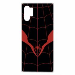 Чохол для Samsung Note 10 Plus Black spider man costume