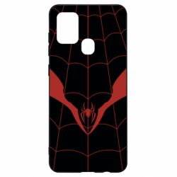Чохол для Samsung A21s Black spider man costume - PrintSalon