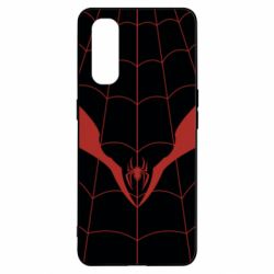Чохол для Oppo Find X2Black spider man costume - PrintSalon