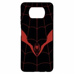 Чохол для Xiaomi Poco X3 Black spider man costume - PrintSalon