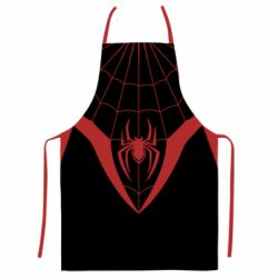Фартух з 3D принтом Black spider man costume - PrintSalon