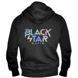 Мужское худи на молнии Black Star Mafia Голограмма - PrintSalon