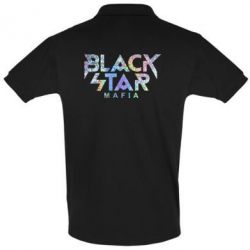 Мужское поло Black Star Mafia Голограмма - PrintSalon