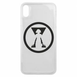 Чехол для iPhone Xs Max Black Widow logo - PrintSalon