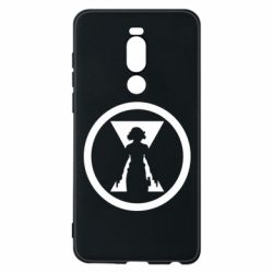 Чехол для Meizu Note 8 Black Widow logo - PrintSalon