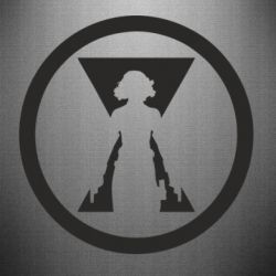 Наклейка Black Widow logo - PrintSalon