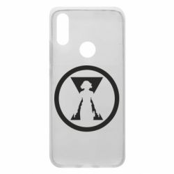 Чехол для Xiaomi Redmi 7 Black Widow logo - PrintSalon