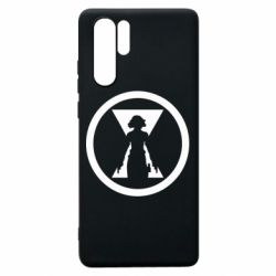 Чехол для Huawei P30 Pro Black Widow logo - PrintSalon