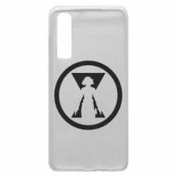 Чехол для Huawei P30 Black Widow logo - PrintSalon