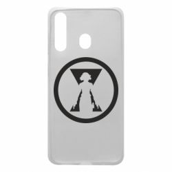 Чехол для Samsung A60 Black Widow logo - PrintSalon