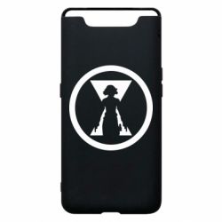 Чехол для Samsung A80 Black Widow logo - PrintSalon