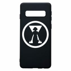 Чехол для Samsung S10 Black Widow logo - PrintSalon