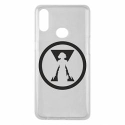 Чехол для Samsung A10s Black Widow logo