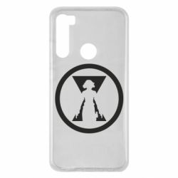 Чехол для Xiaomi Redmi Note 8 Black Widow logo - PrintSalon