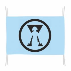 Флаг Black Widow logo - PrintSalon