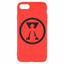 Чехол для iPhone SE 2020 Black Widow logo - PrintSalon