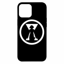 Чехол для iPhone 12 Pro Max Black Widow logo - PrintSalon