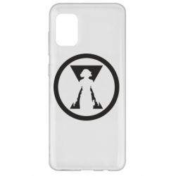 Чехол для Samsung A31 Black Widow logo - PrintSalon