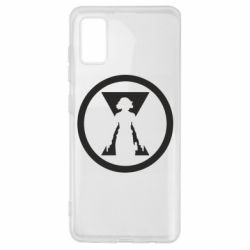 Чехол для Samsung A41 Black Widow logo