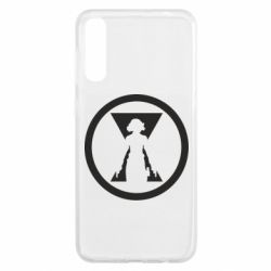 Чехол для Samsung A50 Black Widow logo - PrintSalon