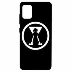 Чохол для Samsung A51 Black Widow logo