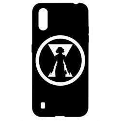 Чехол для Samsung A01/M01 Black Widow logo - PrintSalon